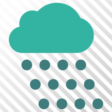 yağmur bulutu vektör simgesi