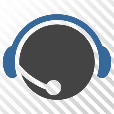 Çağrı merkezi operatör vektör simgesi