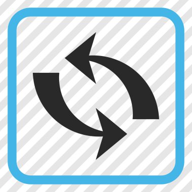 Vektör simgesi bir çerçeve içinde yenileme