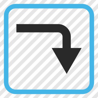 Vektör simgesi bir çerçeve içinde geri çevirmek