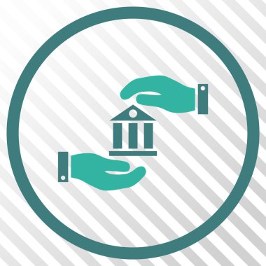 Banka hizmet vektör simgesi