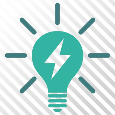 Elektrik ışık ampul vektör simgesi