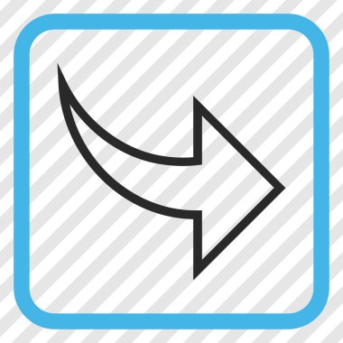 Vektör simgesi bir çerçeve içinde Yinele