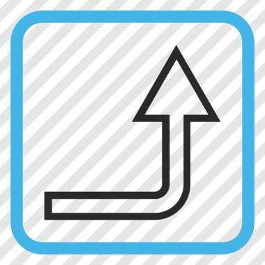 Vektör simgesi bir çerçevede aç