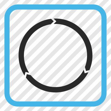 Döndürme vektör simgesi bir çerçeve içinde