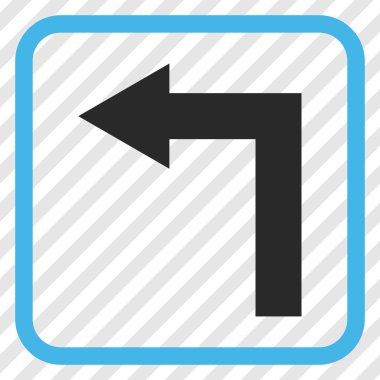 Sol vektör simge bir çerçevede açmak