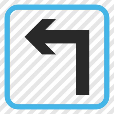 Sol vektör simge bir çerçevede açmak