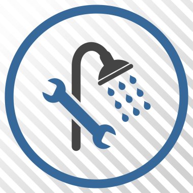 Duş sıhhi tesisat vektör simgesi