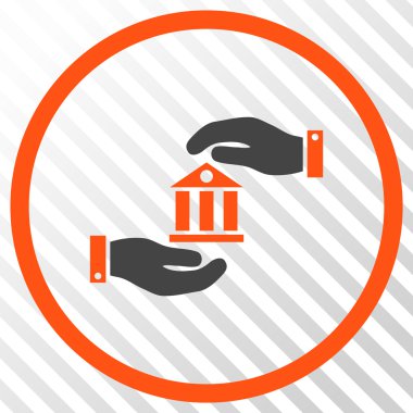 Banka hizmet vektör simgesi