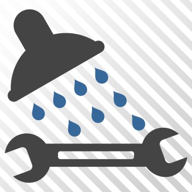 Duş sıhhi tesisat vektör simgesi