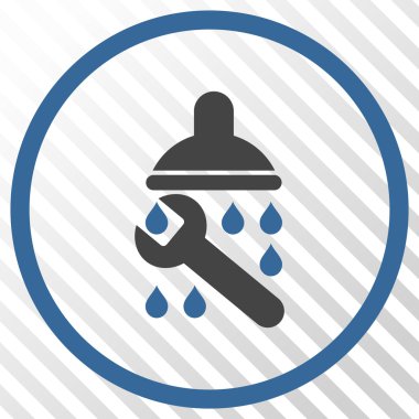 Duş sıhhi tesisat vektör simgesi