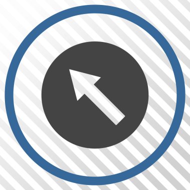 Yukarı Sağdan sola yönlü ok vektör simgesi