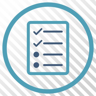 Denetim listesi sayfa vektör simgesi