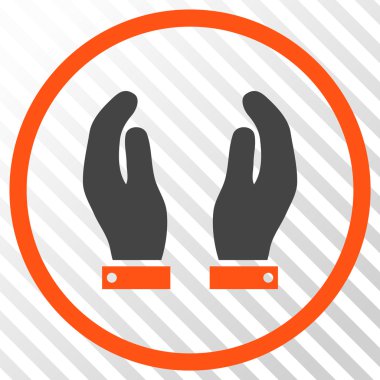 Bakım el vektör simgesi