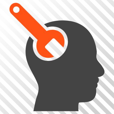 Beyin aracı vektör simgesi