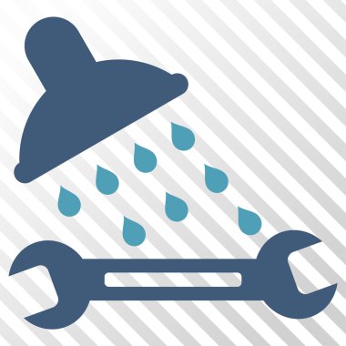 Duş sıhhi tesisat vektör simgesi