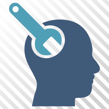 Beyin aracı vektör simgesi