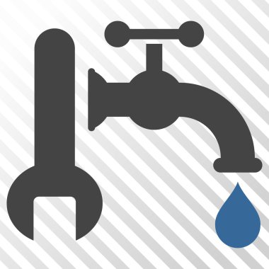 Sıhhi tesisat vektör simgesi