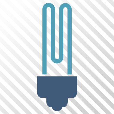 Floresan ampul vektör simgesi