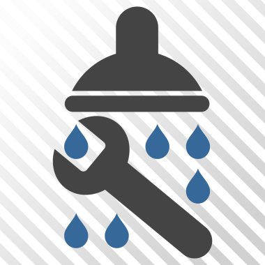 Duş sıhhi tesisat vektör simgesi