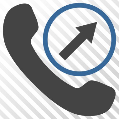 Giden arama vektör simgesi