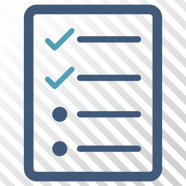 Denetim listesi sayfa vektör simgesi