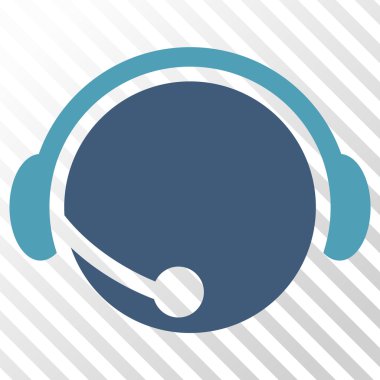 Çağrı merkezi operatör vektör simgesi