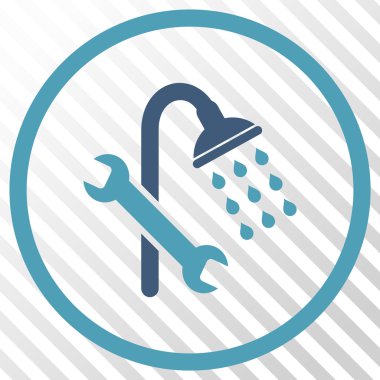 Duş sıhhi tesisat vektör simgesi