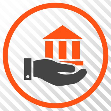 Banka hizmet vektör simgesi