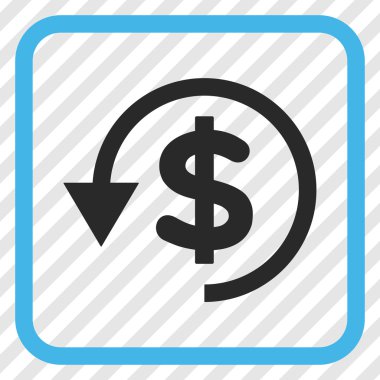 Ters ibraz vektör simgesi bir çerçeve içinde