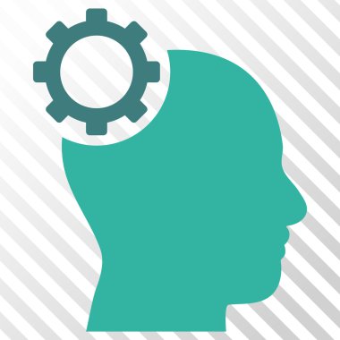 Akıl dişli vektör simgesi