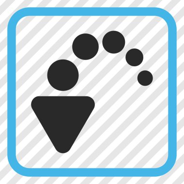 Vektör simgesi bir çerçeve içinde geri al