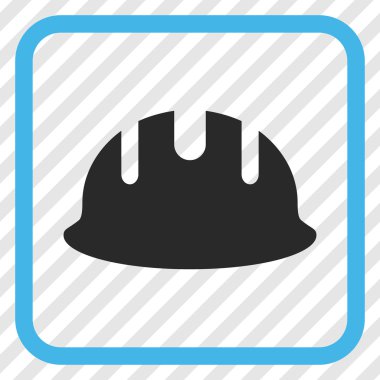 Oluşturucu işçisi vektör simgesi bir çerçeve içinde