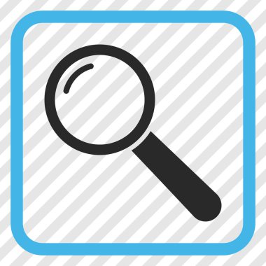 Büyüteç'i vektör simgesi bir çerçeve içinde