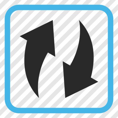 Vektör simgesi bir çerçeve içinde yenileme