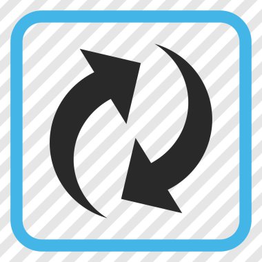 Vektör simgesi bir çerçeve içinde yenileme