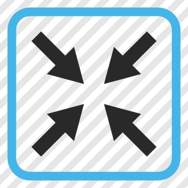 Oklar vektör simgesi bir çerçeve içinde sıkıştırmak