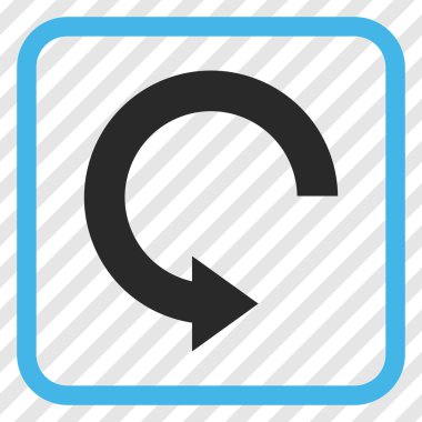 Doğru vektör simgesi bir çerçeve içinde döndürme