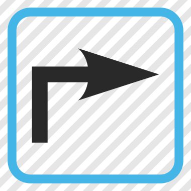 Doğru vektör simge bir çerçevede açmak