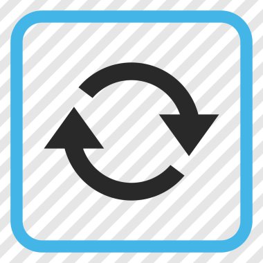 Vektör simgesi bir çerçeve içinde yenileme