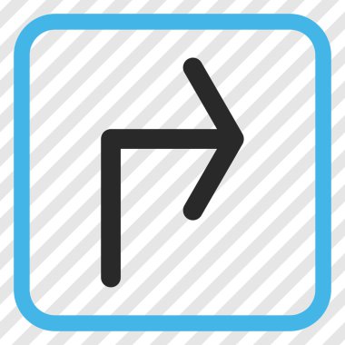 Doğru vektör simge bir çerçevede açmak