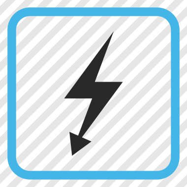 Elektrik Strike vektör simgesi bir çerçeve içinde