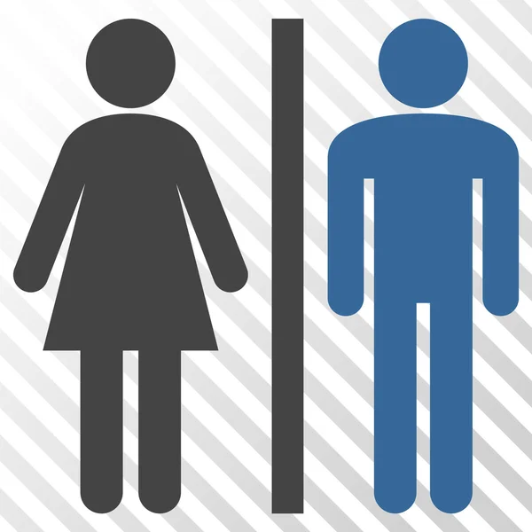 Pessoa WC vetor ícone — Vetor de Stock