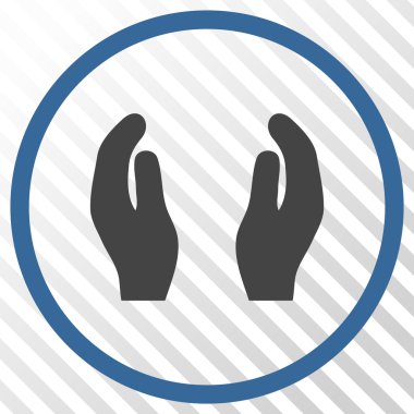 Bakım el vektör simgesi