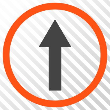 Yukarı yönlü ok vektör simgesi