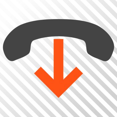 Vektör simge telefon asmak