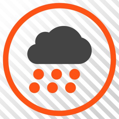 yağmur bulutu vektör simgesi