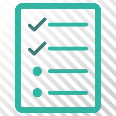 Denetim listesi sayfa vektör simgesi