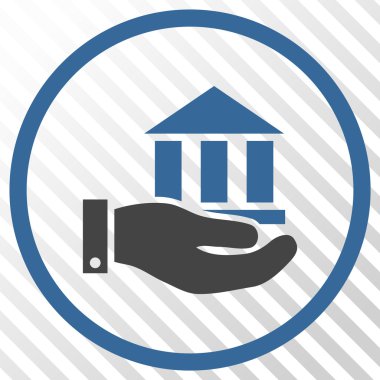 Banka hizmet vektör simgesi