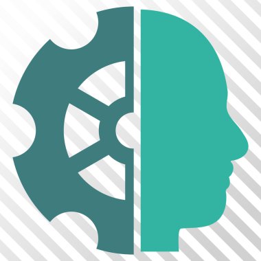 Akıl vektör simgesi